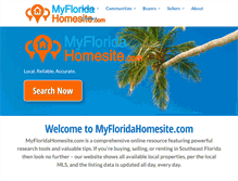 Tablet Screenshot of myfloridahomesite.com